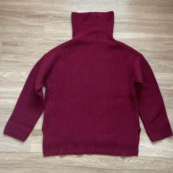 Joseph High Neck Long Sleeve Cardigan Stitch Sweater